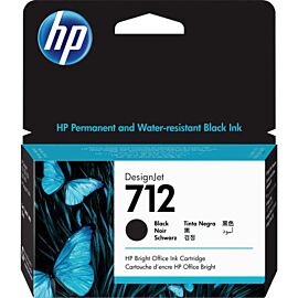HP 712 Black, Inkjet, 1 Pack Original Ink Cartridge - 3ED70A