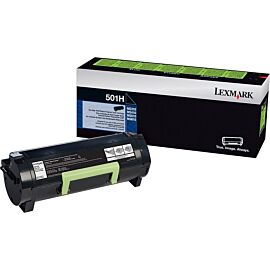 Lexmark 501H Black High Yield Toner Cartridge - 50F1H00