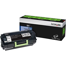 Lexmark Unison 521 Standard Yield, 6000 Pages Black Toner Cartridge - 52D1000