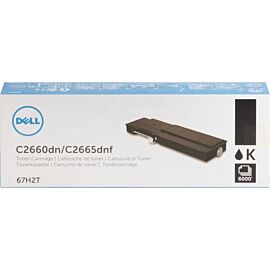 Dell Laser, High Yield, 6000 Pages Black, 1 / Pack Toner Cartridge - 67H2T