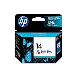 HP 14 Tri-color Ink Cartridge Yellow Cyan Magenta Inkjet 400 Page 1 - C5010DN
