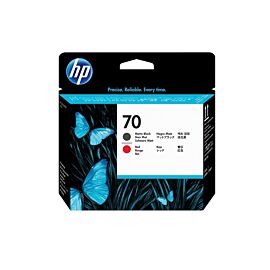 HP 70 Matte Black and Red DesignJet Printhead - C9409A