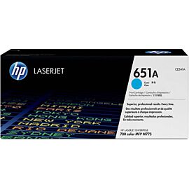 HP 651A Cyan Toner Cartridge for LaserJet Printer - CE341A