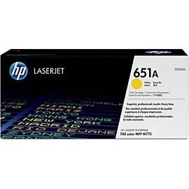 HP 651A Yellow Toner Cartridge for LaserJet Printer - CE342A