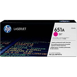 HP 651A Magenta Toner Cartridge for LaserJet Printer - CE343A