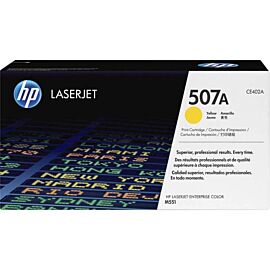 HP 507A Yellow Toner Cartridge for LaserJet Enterprise M551 Series Color Laser Printers - CE402A
