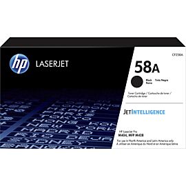 HP 58A Black, Laser, Standard Yield, 3000 Pages, 1-Pack Toner Cartridge - CF258A