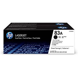 HP 83A Toner Cartridges, Black (2-pack) 1500 Pages - CF283AD