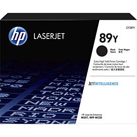 HP 89Y Black, Laser, Extra High Yield, 20000 Pages, 1-Pack Toner Cartridge - CF289Y