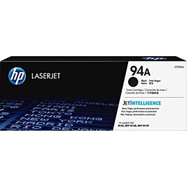 HP 94A Black, Laser, 1200 Pages, 1 Box Toner Cartridge - CF294A