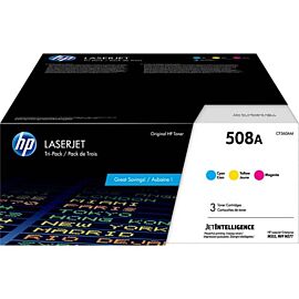 HP 508A 3-Pack 5000 Pages Cyan,Magenta,Yellow Toner Cartridge - CF360AM
