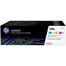 HP 128A Tri-Color Toner Cartridge Magenta Cyan Yellow for LaserJet Printer - CF371AM