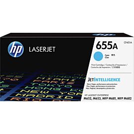 HP 655A Cyan Original Toner Cartridge for Color LaserJet Enterprise Flow MFP M681f - CF451A