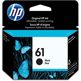 HP 61 Inkjet, Standard Yield, 170 Pages Black, 1-Pack Original Ink Cartridge - CH561WN#140