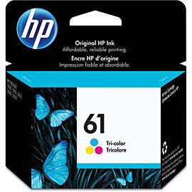 HP 61 Inkjet, 150 Pages, Cyan, Magenta, Yellow, 1-Pack Original Ink Cartridge - CH562WN#140
