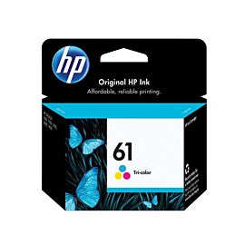 HP 61 Tri-Color InkJet Print Cartridge 1 x (Cyan Magenta Yellow) - CH562WN