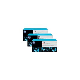 HP 771 Ink Cartridge Red Inkjet 3 / Pack OEM - CR251A