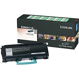 Lexmark Laser, 3500 Pages Black, 1-Pack Original Toner Cartridge - E260A11A
