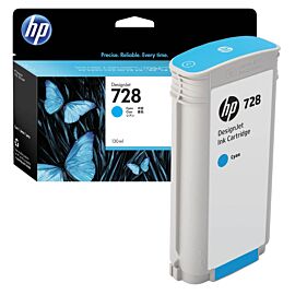 HP 728 130-ml Cyan Ink Cartridge - F9J67A