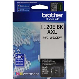 Brother INKvestment 1-Pack 2400 Pages Black Super High Yield Ink Cartridge - LC20EBK
