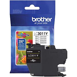 Brother Yellow, Inkjet, Standard Yield, 200 Pages, 1-Pack Original Ink Cartridge - LC3011Y