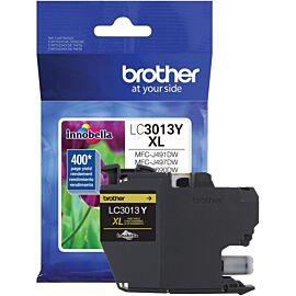 Brother Yellow, Inkjet, High Yield, 400 Pages, 1-Pack Original Ink Cartridge - LC3013Y