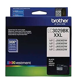 Brother INKvestment 1-Pack, Black Super High Yield Ink Cartridge - LC3029BK