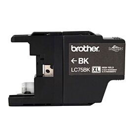 Brother Inkjet, 600 Pages Black, 1-Pack Original Ink Cartridge - LC75BK