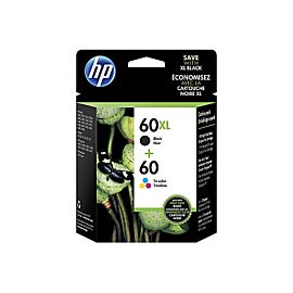 HP 60XL Black 60 Tricolor Ink Cartridges - N9H59FN#140