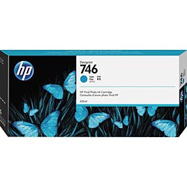 HP 746 Cyan 300-ml DesignJet Ink Cartridge - P2V80A