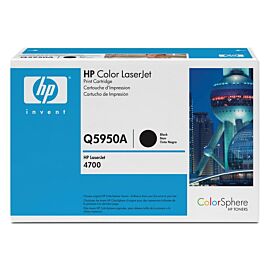 HP 643A Black Toner Cartridge for Color LaserJet 4700 Series Printer - Q5950A