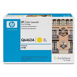 HP Toner Cartridge (Yellow) for Color LaserJet 4730 Series Printer - Q6462A