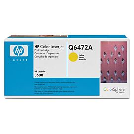 HP 502A Toner Cartridge (Yellow) for Color LaserJet 3600 Series Printer - Q6472A