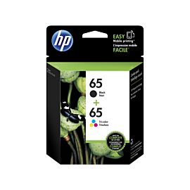 HP 65 2-Pack Tri-Color Black Ink Cartridge - T0A36AN