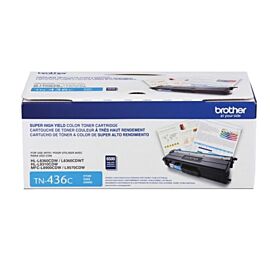 Brother TN436 Cyan 6.5K Super High Yield Toner Cartridge - TN436C