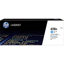 HP 658A Cyan Standard Yield, 6000 Pages Toner Cartridge - W2001A