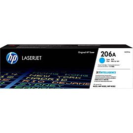HP 206A Cyan, Laser, 1250 Pages, 1-Pack Original Toner Cartridge - W2111A