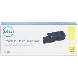 Dell Yellow Toner Cartridge for Color Laser Printer 1250c / 1350c - WM2JC